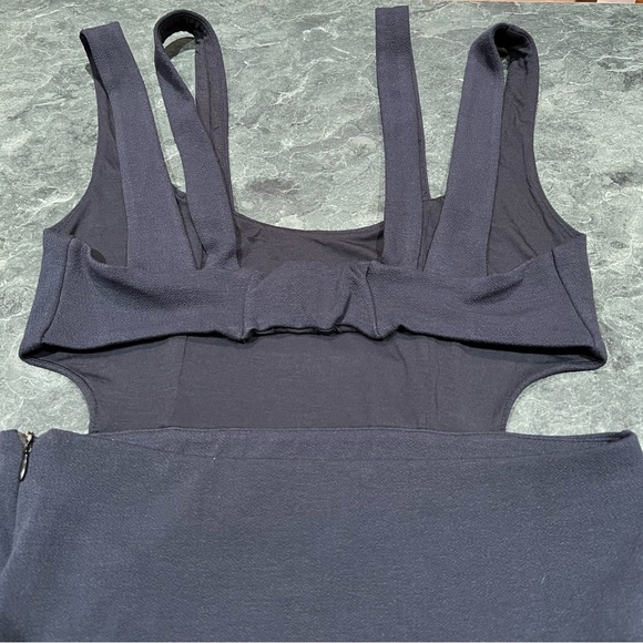 Maeve Dress Navy Blue Open Back Knit Maxi Dress Size Medium Anthropologie NWT - Picture 4 of 12